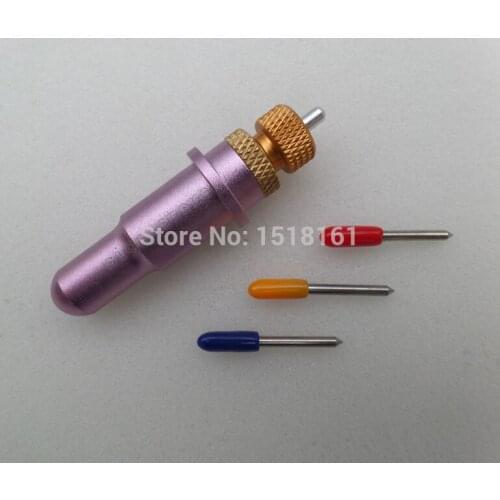 Free Shipping 1 Roland 12MM Blade Holder +15 pcs 30 45 60 Roland Blades GCC LiYu Vinyl Cutter Plotter Cutting Tool