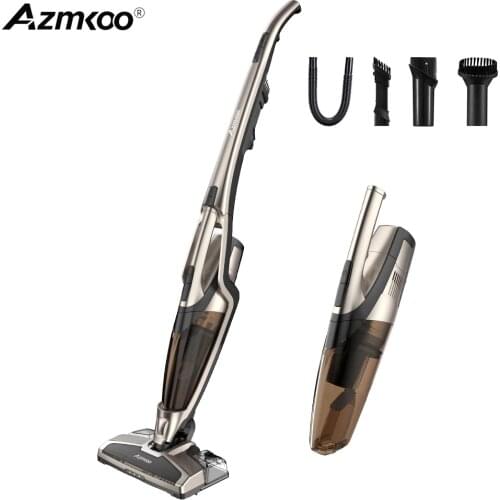 Azmkoo Handheld Cordless Wireless Vacuum Cleaner 18000PA Suction Power 45Min Runtimes 0.5L Dust Cup Cleaning Appliance Household