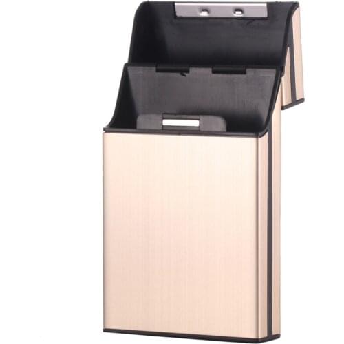 Aluminum Alloy Cigarette Case for Women Metal Tobacco Storage Box Holder for Holding up to 20 Cigar Protective Cover