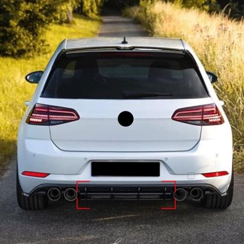 For Volkswagen Golf 7.5R Golf Mk7.5 R Car Rear Bumper Diffuser Flag Spoiler Splitter Accessories Car Styling