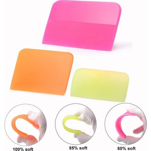 EHDIS Soft PPF Scraper Car Protective Film Vinyl Wrap Squeegee Window Tint Carbon Fiber Sticker Tool Wrapping Goods Snow Shovel