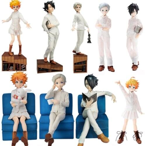 Anime SEGA PM The Promised Neverland Emma Norman Ray PVC Action Figure Toy The Promised Neverland Figural Collectible Model Doll