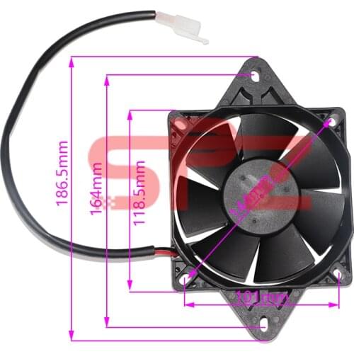 12V radiator electronic cooling fan is suitable for 150c 250cc motorcycle four-wheel off-road vehicle ATV off-road tunnel bike