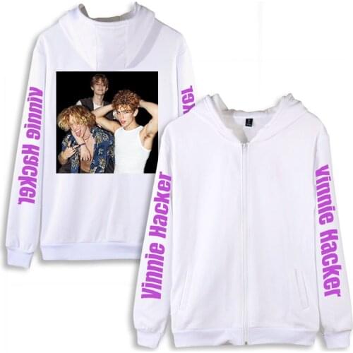 WAWNI Vinnie Hacker Zipper Hoodies Loose Sweatshirts Fashion Polyester Cloth Plus Volleyball Creative Zip Hoodie Cosplay Zipper