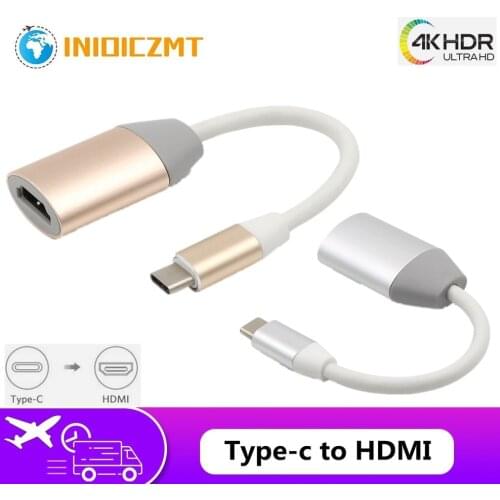 INIOICZMT USB 3.1 USB C Cable Male to Female USB Type-C to HDMI-compatible Adapter for PC Computer TV BOX Display Phone