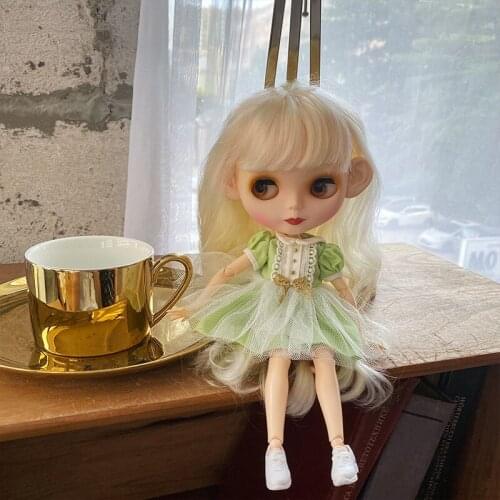Neo Blyth Doll NBL Customized Shiny Face,1/6 BJD Ball Jointed Doll Ob24 Doll Blyth for Girl, Toys for Children