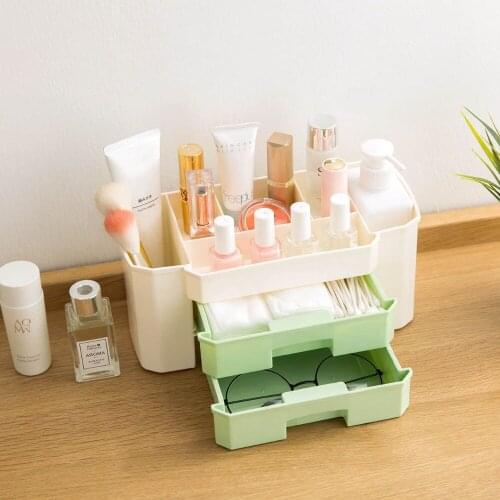 Hot Makeup Organizer Desktop Cosmetic Display Stand Lipstick Storage Box Jewelry Organizer Skin Care Product Rack Shelf