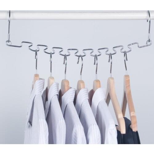 Metal Multifunctional Drying Rack Magic Hanger Folded Horizontally Vertically Dual-purpose Home Drying Rack