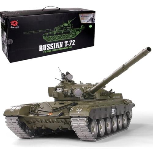 1:16 Russian T-72 Main Battle Tank 2.4G Remote Control Model Military Tank with Sound Smoke Shooting Effect - Metal Advanced