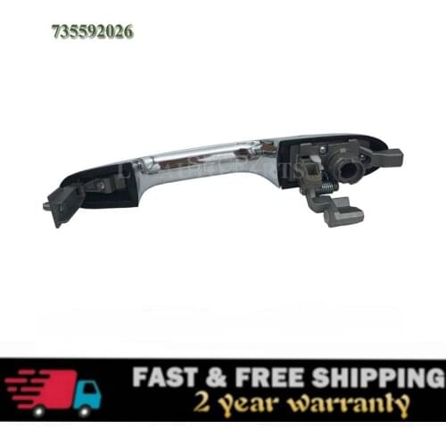 Outdoor Handle Left Side New Car Outer Door Exerior Handle Fits For Fiat 500 Chrome 735592026 735485872