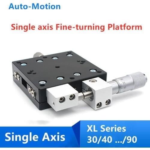 LX70 LX80 Single axis fine turning platform rotary table Trimming Platform Manual displacement Sliding Table