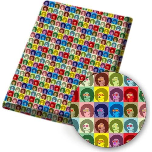 Cartoon Printed Polyester Cotton Fabric Sewing Supplies Character Cloth Fabrics DIY Bed Sheet Home Textile Accessories 45*145cm