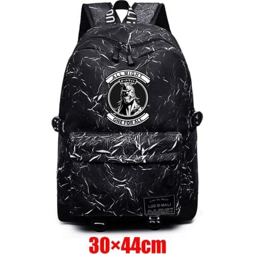 Anime My Hero Academia Teenager Backpack Unisex Packsack Fabric Schoolbag Mochila Student Casual High Quality Travel Laptop Bag