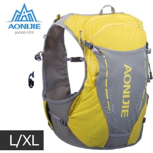 LXL Size AONIJIE C9103 Ultra Vest 10L Hydration Backpack Pack Bag Free Water Bladder Flask Trail Running Marathon Race Hiking
