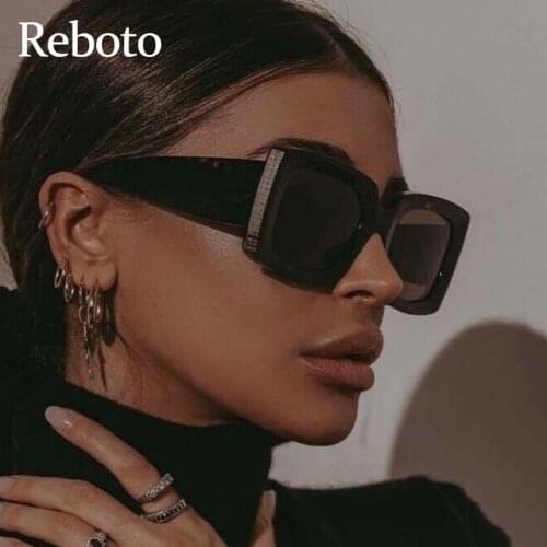 Brand Square Sunglasses Women Vintage 2021 New Fashion Oversized Sun Glasses Female High Quality Drive Mens Glasses UV400