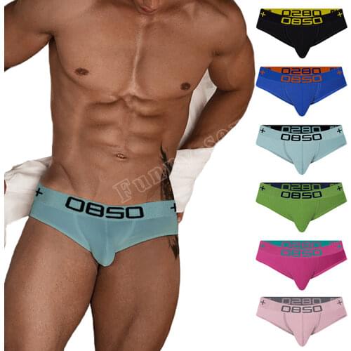 ORLVS Brand Best Selling Underwear men Mesh Modal Briefs Breathable Men Sexy Ventilate Plus Size Men Briefs Slip