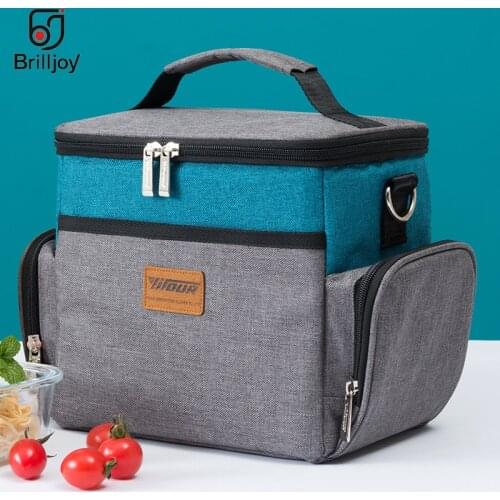 New Oxford cloth aluminum foil Thickening Cooler Bag Ice Pack Insulated Lunch Bag Cold Storage Bags Fresh Food Picnic Container