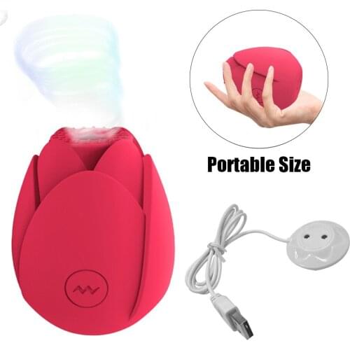 Rose Shape Sucking Vibator Female Masturbator Vagina G-Spot Nipple Sucker Clitoris Stimulation Erotic Sex Toys for Women Adults