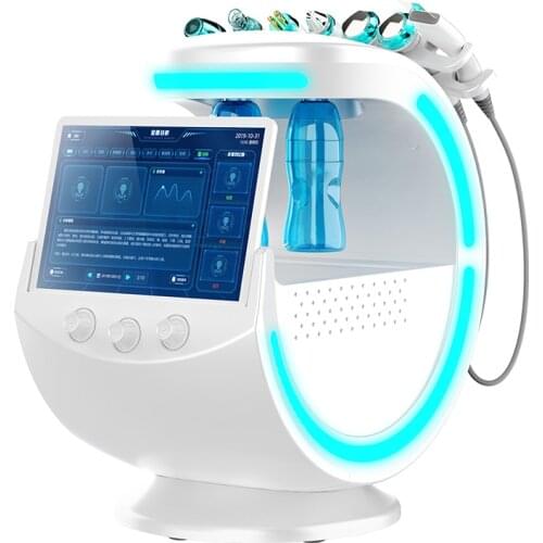 Ice Blue Magic Mirror Skin Analyzer Face Lifting Microdermoabrasion Oxygen Sprayer Hydrodermabrasion Deep cleaning Machine