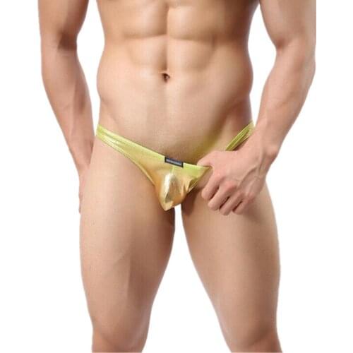 YUFEIDA Sexy Mens Underwear For Big Penis Low Rise Briefs Bikini Tight Smooth Underpants Exotic Jockstraps Bikini Gay Panites