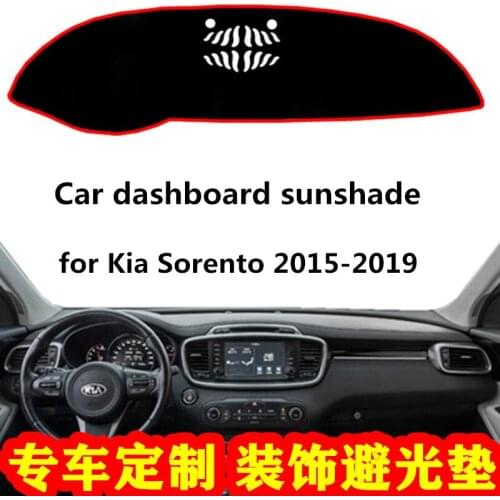 Car dashboard anti-dirty pad in the control panel sunscreen insulation sunshade dust cloth protection for Kia Sorento 2015-2019