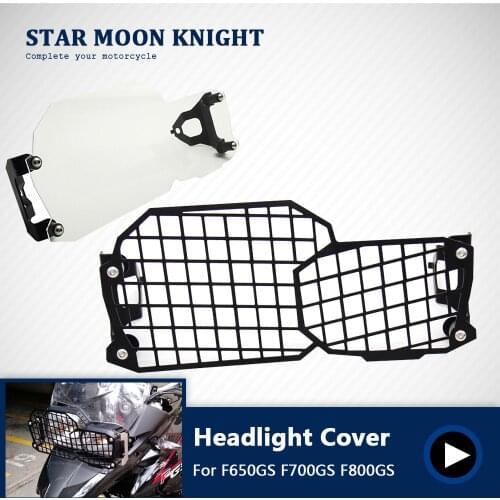 Front Headlight Guard Cover Clear Lens Head Light Lamp Protector For BMW F700GS F800GS 2008-2016 F650GS 08-13 F 650 700 800 GS