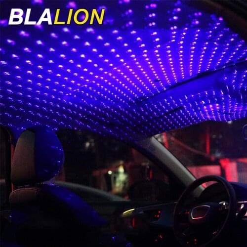Car Roof Star Night Light Car Interior Ceiling Lights Activated Strobe Auto Rotating Adjustable LED Atmosphere Lamps Projector