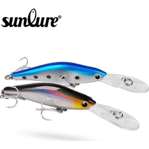Sunlure 1PC Hard Bait 10cm-7g Minnow Fishing Lures Artificial Crankbait Floating Bass Bait Wobblers Topwater Swimbait Pesca