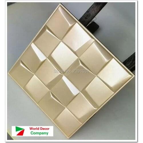 Brand New Europe Soft 3d Leather Panel luxury decorative art TV Room sofa backgroumd wallpaper 16pcs 40*40*2.5CM Acoustic panel