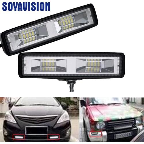 6" 48W LED Work Light Bar Spot Beam Bar Car SUV OffRoad Driving Safety Fog Lamps Car Styling Car Accessories Working Lights