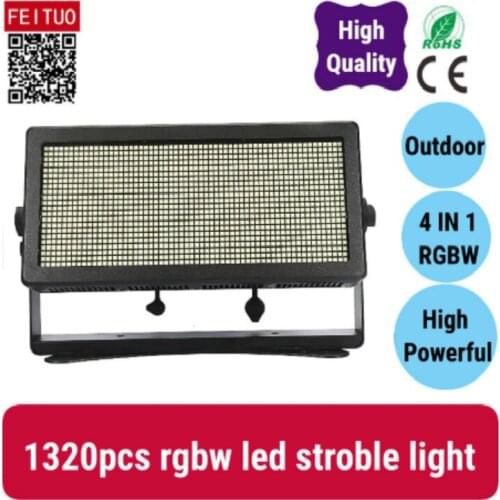 6pcs 1320pcs 0.8W RGBW 4 in1 Waterproof IP65 Outdoor Led Strobe Light 1320*0.8W DMX Stage Disco Ballroom Strobe Light