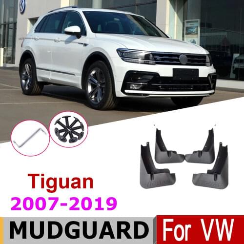 Car Mudflap Fender For VW Tiguan MK1 AD1 5N 2019-2007 Over Fender Mud Flaps Guard Splash Flap Mudguard Accessories 2014 2008