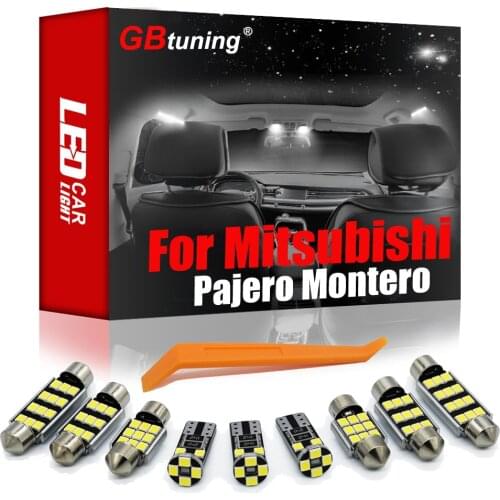 GBtuning Error Free LED For Mitsubishi Pajero Montero Shogun Sport 1 2 3 4 MK1 MK2 MK3 MK4 1990-2020 Car Lamp Interior Light Kit