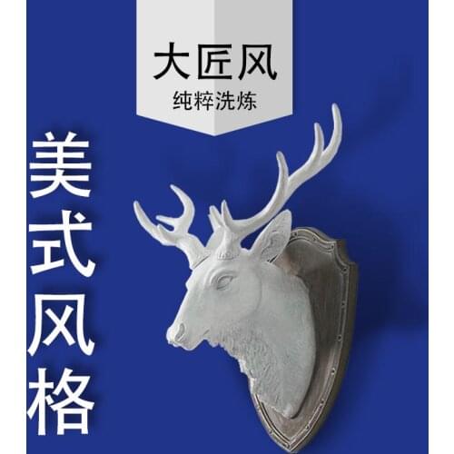 A big wind European American living room decorations Shoutou shield resin gifts sambar wall ornaments