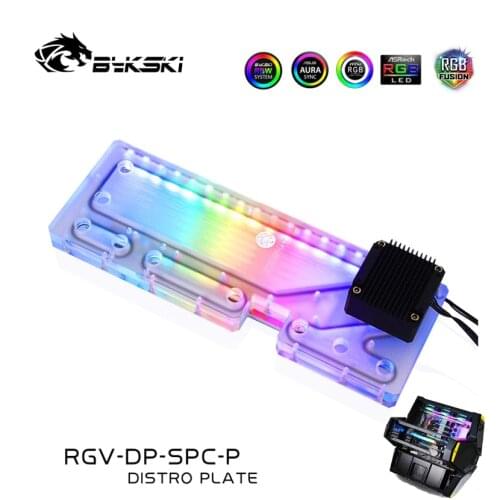 Bykski Waterway Board Reservoir Liquidcooling System Water Tank Acrylic Tranperant for Qudstellar RGV-DP-SPC-P