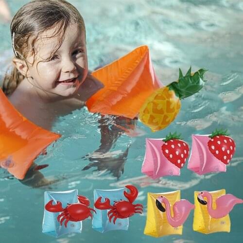 Childrens swimming circle arm tube Armbands Baby buoyancy sleeves arm ruffles Swim Ring Inflable Flamingo pool float Water Toys