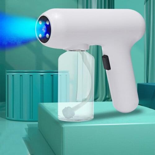 300ml Household portable cordless handheld atomization disinfection fogger machine sprayer blue light nano steam spray gun