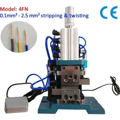 HS-4FN Wire Stripping Machine Wire Twist Cable Peeling Machine Pneumatic Wire Stripper Twisting Machine