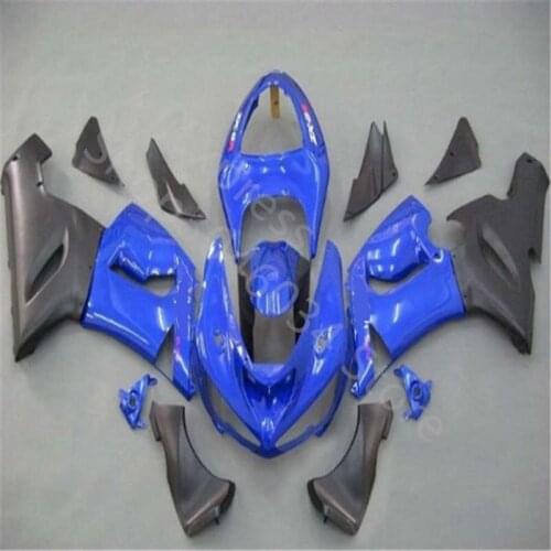 Injection blue black fairing kit FOR KAWASAKI NINJA ZX 6R 636 05 06 ZX-6R 05-06 ZX6R 2005 2006 ZX 6R 05 06 ABS fairings