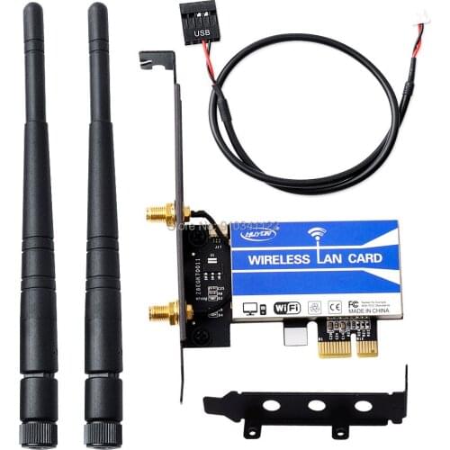 6235ANNGW PCI-E 1X 16X PC Computer 2.4/5GHz DUAL BAND N WIRELESS Desktop WIFI+Bluetooth 4.0 CARD 300 Mbps
