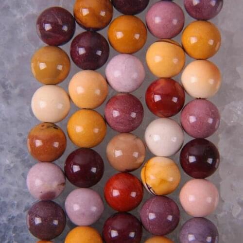 10MM Mookaite Stone Round Loose Beads 15.5 Inch Jewelry Making B170