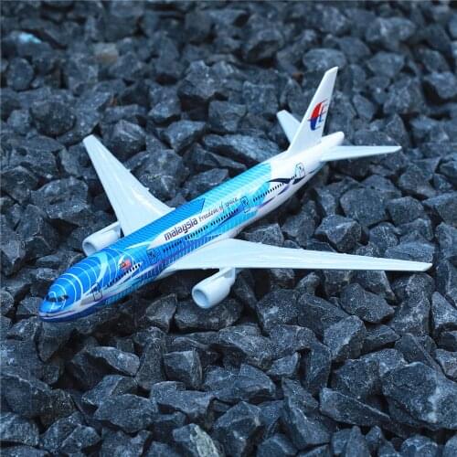 Waves Boeing 777 Aircraft Model 6" Metal Airplane Diecast Mini Moto Collection Eduactional Toys for Children