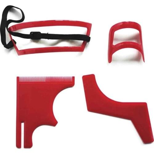 Mens Beard Trim Comb Neck Hair Line Guide Shaping Styling Template