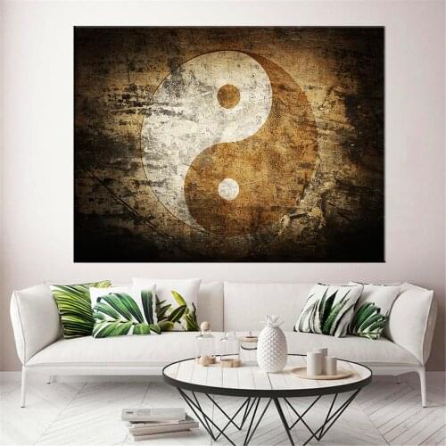 Canvas Painting Poster Chinese Traditional Tai Chi Wall Art Canvas Print Painting Modern Tai Chi Living Room Home Decor Picture