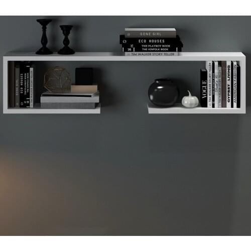 Wall Rack Bright White Bookcase Bathroom Rack Living Room Rack 2021 Home Decoration