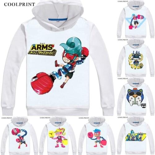 ARMS Spring Man MinMin Ribbon Girl MECHANICA BYTE BARQ Anime Cosplay Custom Pullover Sweatshirt Hoodie Classic Printed Fashion