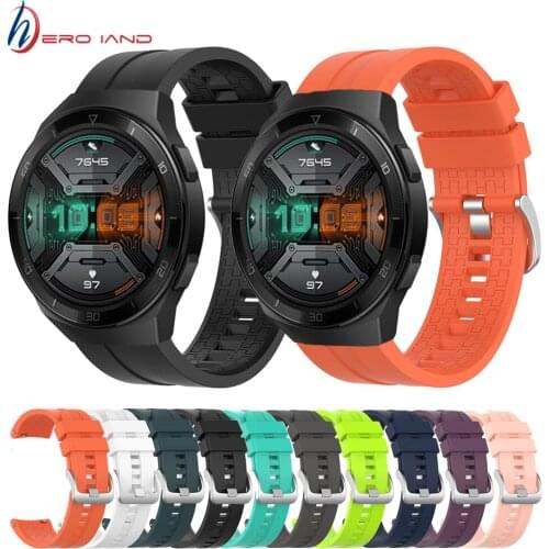 Silicone Watch Strap For Huawei watch GT 2E GT2 46mm Replacement watchbands Bracelet belt For Huawei Watch GT2E Smart Wristbands
