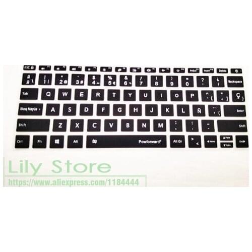 Powforward 12 13 15 inch Spanish Silicone laptop keyboard cover Prorector For XiaoMi Notebook Air 12.5 13.3 15.6 Pro Mi Laptop