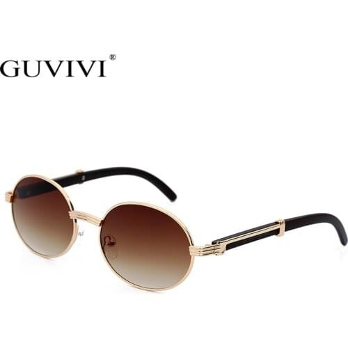 Vintage Round Sunglasses Women Small Frame Classic Sun Glasses Yellow Blue Lens Men Steampunk Eyeglasses Retro Shades Eyewear