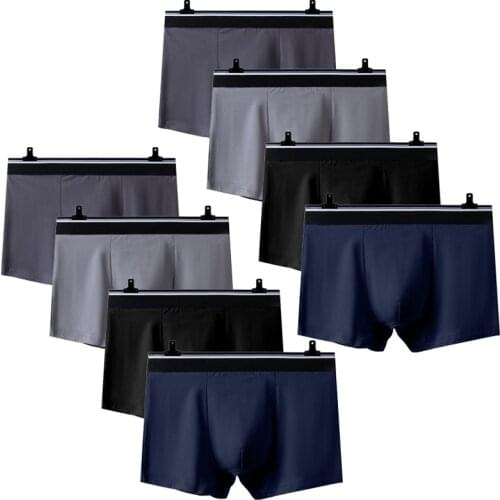 8 Pcs/lot Men Underwear Cotton Boxer Men Underpants Comfortable Breathable Mens Panties Underwear Trunk Boxershorts Man Boxer